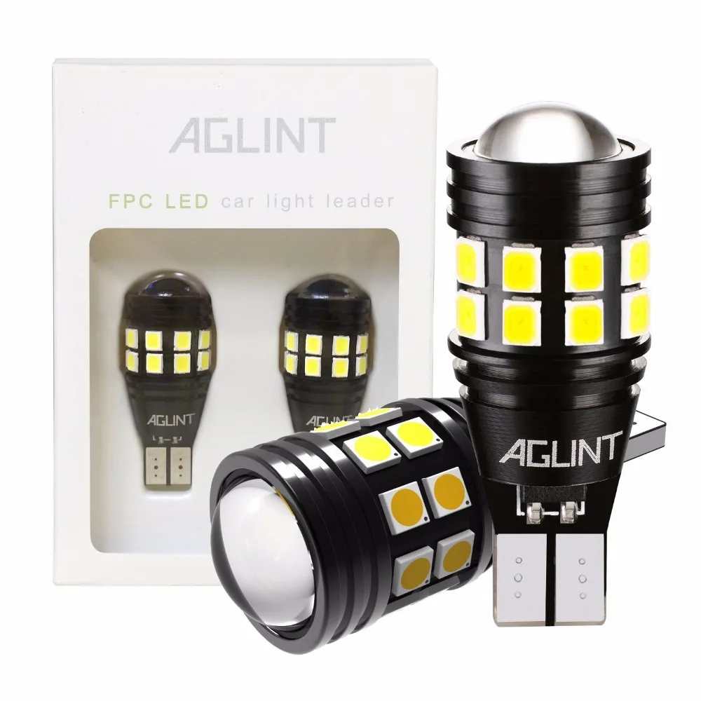 AGLINT 2PCS T15 T16 W16W 921 912 Car Backup Lamp Reverse Lights LED Bulbs Canbus Error Free 2835 SMD 22LEDs Xenon White 12-24V | Автомобили