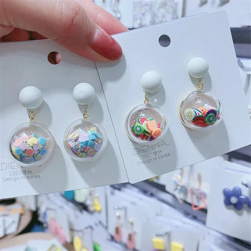 Korean Fashion Candy Fruits flower colored Earring Simulated Pearls Creative Earring for Women Jewelry Gift wholesale
Korean Fashion Candy Fruits flower colored Earring Simulated Pearls Creative Earring for Women Jewelry Gift wholesale
