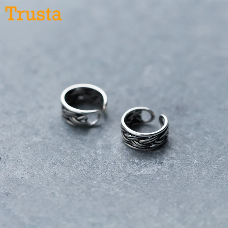 Trusta 100% 925 Solid Real Sterling Thai Silver Ear Cuff Clip On Earrings For Women Girl Without Piercing Earings Jewelry DS913
Trusta 100% 925 Solid Real Sterling Thai Silver Ear Cuff Clip On Earrings For Women Girl Without Piercing Earings Jewelry DS913