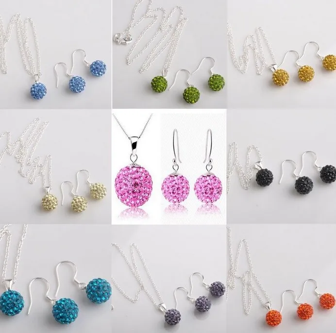 can choose color 10mm black white purple red blue Crystal crystal Set Pendant necklace studs drop Earring Jewelry women gift 
can choose color 10mm black white purple red blue Crystal crystal Set Pendant necklace studs drop Earring Jewelry women gift