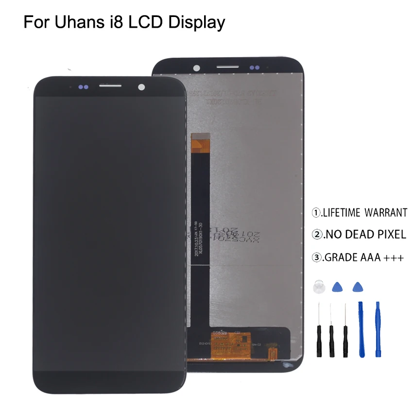 Original For Uhans i8 LCD Display Touch Screen Digitizer For Uhans i8 Display Screen LCD Phone Parts Free Tools
Original For Uhans i8 LCD Display Touch Screen Digitizer For Uhans i8 Display Screen LCD Phone Parts Free Tools