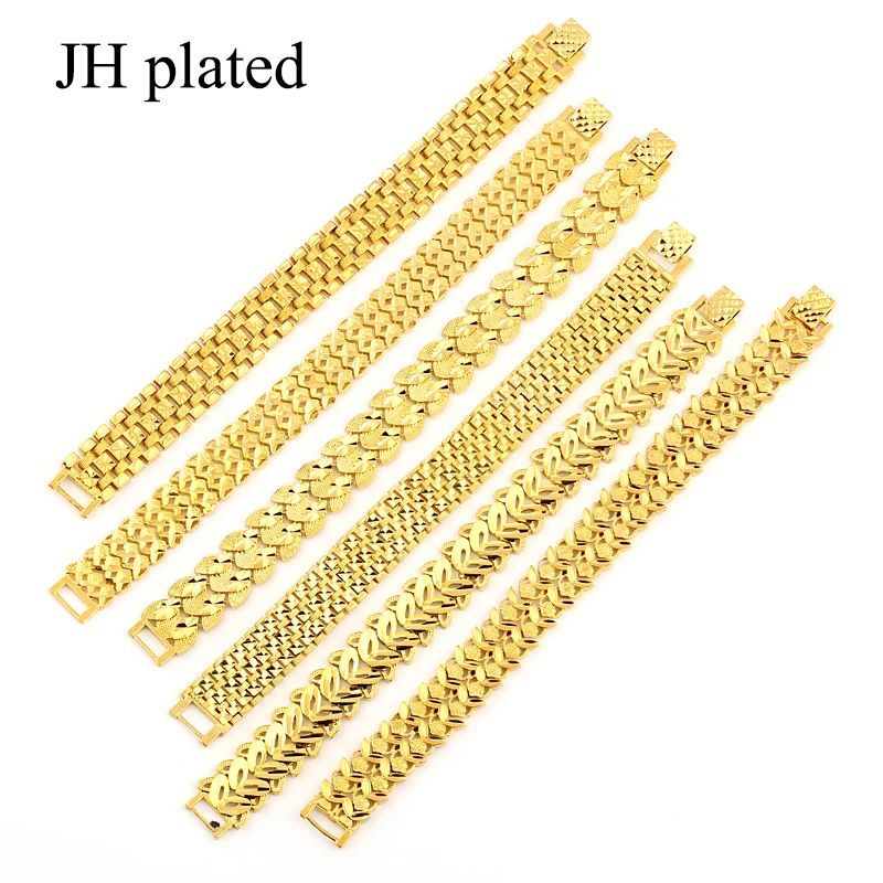 JHplated width 1.6cm long 21cm Men's Bracelet Gold Color Bangle for Women Jewelry Ethiopian/Arab fashion jewelry best gift
JHplated width 1.6cm long 21cm Men's Bracelet Gold Color Bangle for Women Jewelry Ethiopian/Arab fashion jewelry best gift
