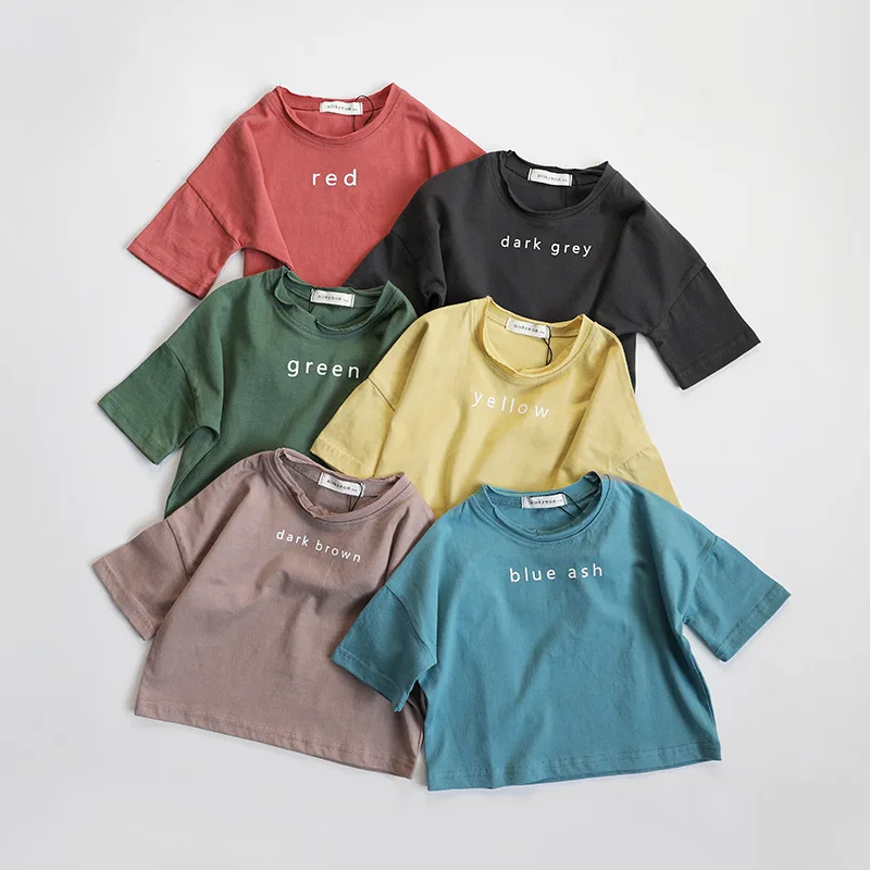 Kids Boys Girls T Shirt Half Sleeve Baby Children T Shirts for Girl Top Clothes Fashion Clothing Summer Boy Tees Girls Tops
Kids Boys Girls T Shirt Half Sleeve Baby Children T Shirts for Girl Top Clothes Fashion Clothing Summer Boy Tees Girls Tops