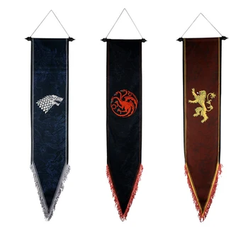 House Stark Targaryen Lannister Wall Scroll Flag Banner 34*168cm Fans Gift Home Decor, free shipping
House Stark Targaryen Lannister Wall Scroll Flag Banner 34*168cm Fans Gift Home Decor, free shipping