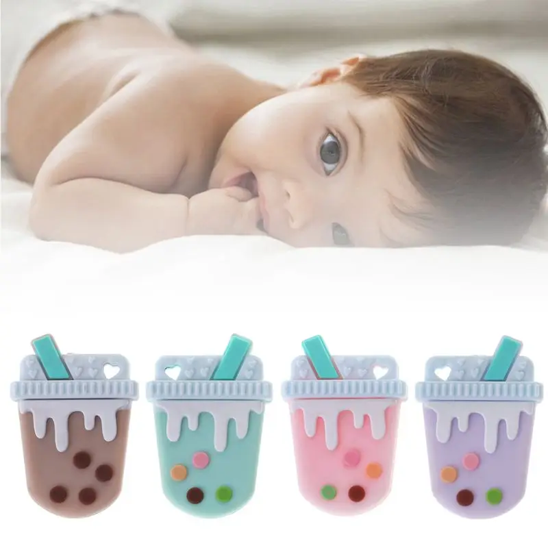 Silicone Beads DIY Teething Baby Teether Milk Tea Funny Cute Colorful Oral Care Bite Chew Newborn Safe Food Grade Crafts Pendant
Silicone Beads DIY Teething Baby Teether Milk Tea Funny Cute Colorful Oral Care Bite Chew Newborn Safe Food Grade Crafts Pendant
