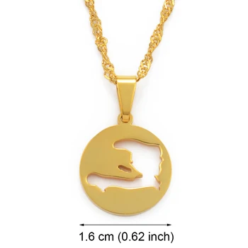 Anniyo Mini Haiti Map Pendant Necklace for Women Girls SMALL Ayiti Maps Gold Color Jewelry Gifts of Haiti Accessories #075821 
Anniyo Mini Haiti Map Pendant Necklace for Women Girls SMALL Ayiti Maps Gold Color Jewelry Gifts of Haiti Accessories #075821