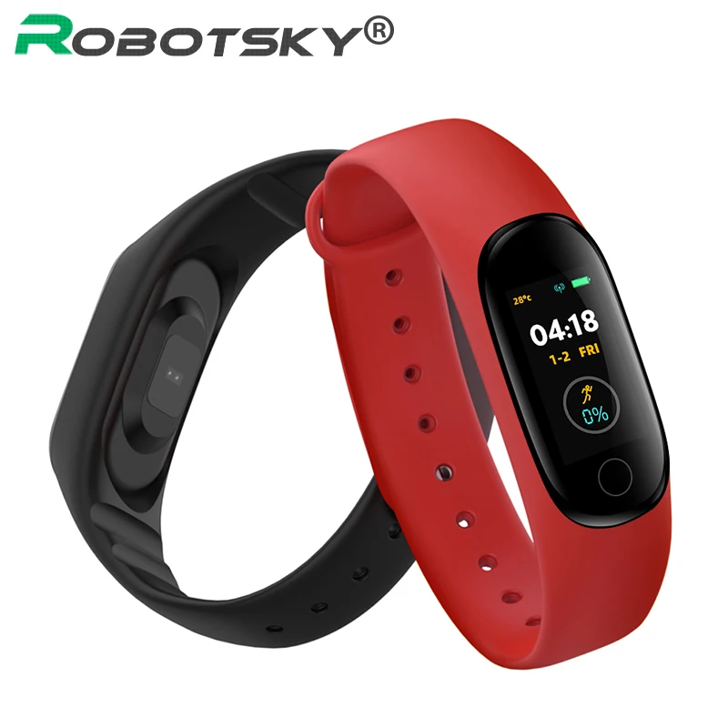 Newest M4 Smart Band Fitness Tracker Heart Rate Monitor Smart Bracelet Color Screen Bluetooth 5.0 Sports Wristband for Mi Band 4
Newest M4 Smart Band Fitness Tracker Heart Rate Monitor Smart Bracelet Color Screen Bluetooth 5.0 Sports Wristband for Mi Band 4