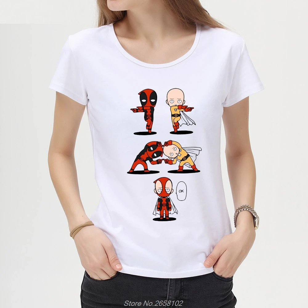 Funny Deadpool Saitama Fusion Design Short Sleeve Women T-shirt Girl Cool Design Tops Novelty Tees T Shirt Harajuku Streetwear
Funny Deadpool Saitama Fusion Design Short Sleeve Women T-shirt Girl Cool Design Tops Novelty Tees T Shirt Harajuku Streetwear