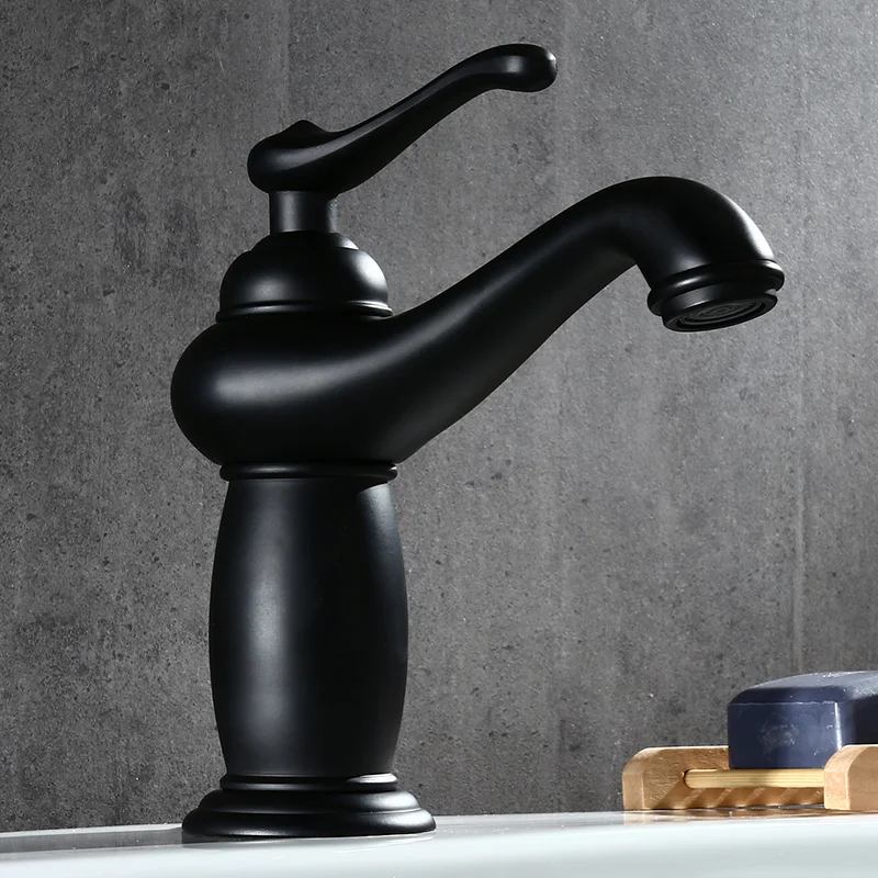 Black Matte Copper Faucet High Pole Basin Square Paint Of Cold And Hot Water Tap Antique Round Basin Faucet Single Holes Tap 897
Black Matte Copper Faucet High Pole Basin Square Paint Of Cold And Hot Water Tap Antique Round Basin Faucet Single Holes Tap 897