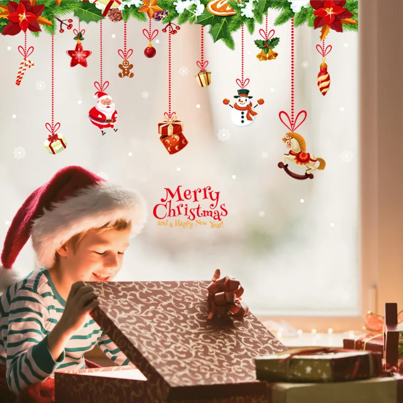 Christmas Window Sticker Snowman Cane Glass Sticker Xmas Christmas Decorations for Home Natal New Year Gift 2019 Noel HM92017ds
Christmas Window Sticker Snowman Cane Glass Sticker Xmas Christmas Decorations for Home Natal New Year Gift 2019 Noel HM92017ds