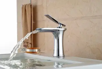 Single handle faucetsPolished Chrome Waterfall Spout Basin Sink Mixer Faucet bathroom washbasin mixer taps kitchen accessories
Single handle faucetsPolished Chrome Waterfall Spout Basin Sink Mixer Faucet bathroom washbasin mixer taps kitchen accessories
