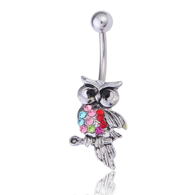 Fashion punk trend body jewelry For Women Rhinestone Owl Dangle Barbell Belly Button Ring Body Piercing Accessories
Fashion punk trend body jewelry For Women Rhinestone Owl Dangle Barbell Belly Button Ring Body Piercing Accessories