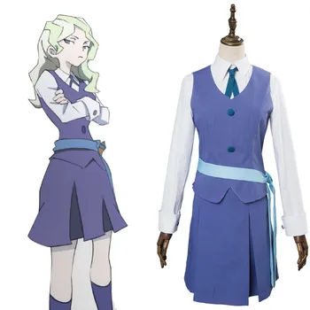 

Anime Little Witch Academia Cosplay Diana Cavendish Dress Cosplay Costume Uniform Custom Made Any Size Halloween Cosplay