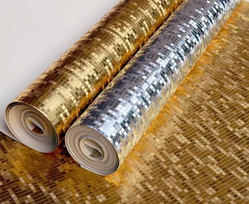 3D stereo gold silver waterproof plaid mosaic wallpaper bathroom kitchen pillars KTV counter wallpaper
3D stereo gold silver waterproof plaid mosaic wallpaper bathroom kitchen pillars KTV counter wallpaper