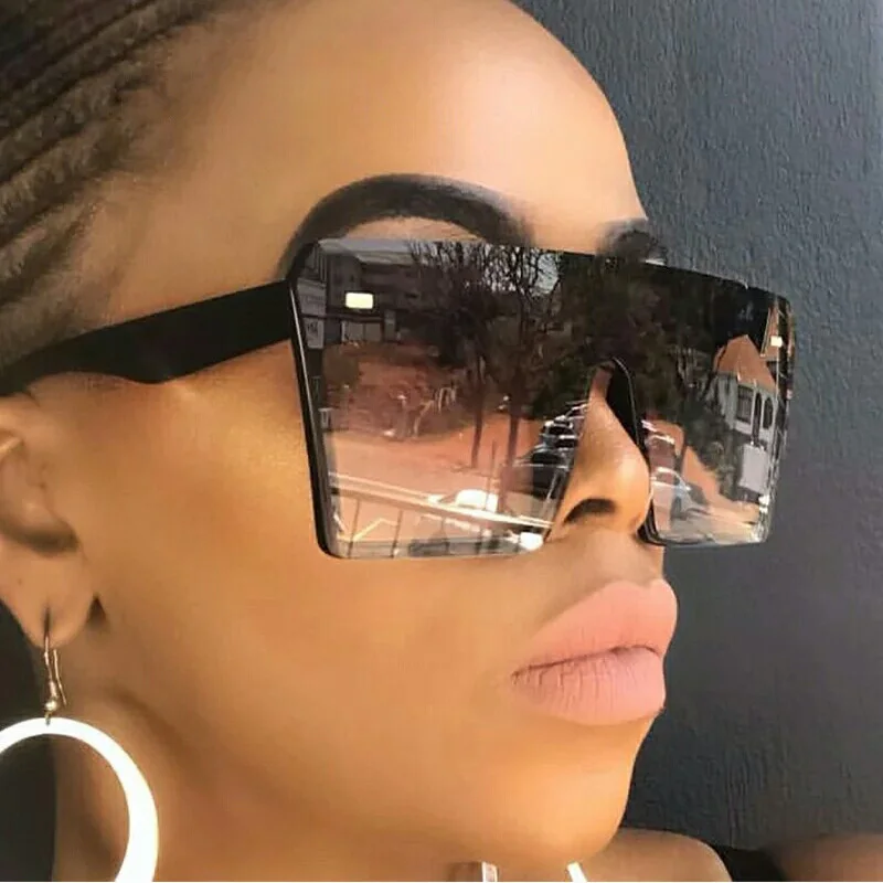 XIWANG Oversized Sunglasses Women Fashion Brand Big Square Frame Flat Top Sun Glasses Female Vintage Retro Full Black Sunglasses
XIWANG Oversized Sunglasses Women Fashion Brand Big Square Frame Flat Top Sun Glasses Female Vintage Retro Full Black Sunglasses