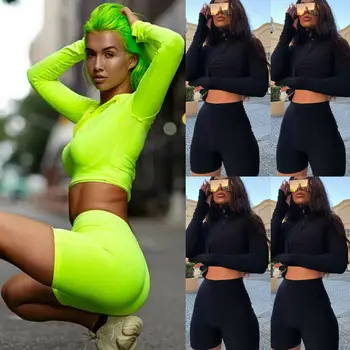 Hot Sale Women Ladies Fashion Casual Summer 2pcs Tracksuit Jogging Gym Sports T Shirt Shorts Clothing Suit
Hot Sale Women Ladies Fashion Casual Summer 2pcs Tracksuit Jogging Gym Sports T Shirt Shorts Clothing Suit