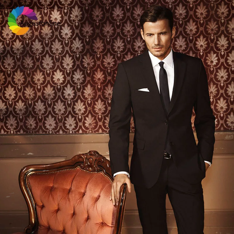 Black Business Men Suits For Wedding Suits Bridegroom Prom Blazer Slim Fit Formal Custom Made Tuxedo Ternos Traje Hombre 2Pieces
Black Business Men Suits For Wedding Suits Bridegroom Prom Blazer Slim Fit Formal Custom Made Tuxedo Ternos Traje Hombre 2Pieces