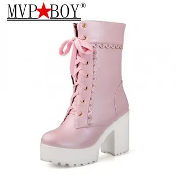 MVP BOY White Black Students Soft Sister Lolita High-heeled Boots Cosplay Lace Lolita Sweet Lady Shoes Women Platform Boot
MVP BOY White Black Students Soft Sister Lolita High-heeled Boots Cosplay Lace Lolita Sweet Lady Shoes Women Platform Boot