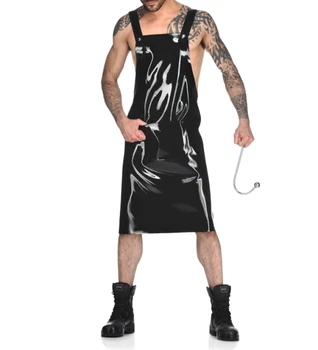 Men's Latex Rubber simple apron with a large pocket 0.4MM Latex Rubber Sexy Costume
Men's Latex Rubber simple apron with a large pocket 0.4MM Latex Rubber Sexy Costume