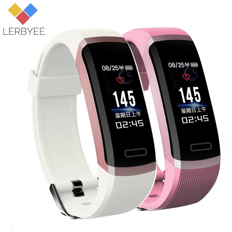 

Lerbyee Sport Smart Heart Rate Monitor Bracelet Call Reminder Calories Fitness Tracker Bluetooth Men Watch for iOS Android Gifts