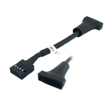 USB 2.0 9 Pin Female to Motherboard USB 3.0 20 Pin Male Extension Cable In stock fast shipment 100pcs/lot
USB 2.0 9 Pin Female to Motherboard USB 3.0 20 Pin Male Extension Cable In stock fast shipment 100pcs/lot