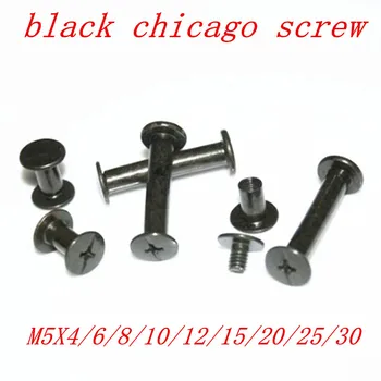 100pcs M5*4/6/8/10/12/15/18/20/25/30 Black Plated Account Books Screw , Snap Rivet Chicago Screws, Book Butt Binding Nails
100pcs M5*4/6/8/10/12/15/18/20/25/30 Black Plated Account Books Screw , Snap Rivet Chicago Screws, Book Butt Binding Nails