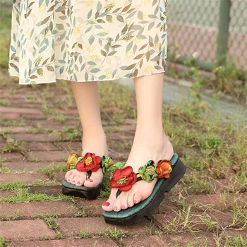 New casual women's sandals summer hot leather platform women's shoes comfortable soft non-slip beach national style single shoes 
New casual women's sandals summer hot leather platform women's shoes comfortable soft non-slip beach national style single shoes