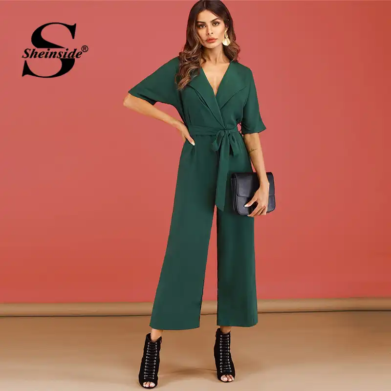 mid sleeve jumpsuit