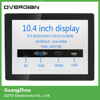 10.4"/10"VGA/HDMI/USB Interface ResistiveTouch Industrial Control LCD Monitor/Display 1024*768 Metal Shell Buckle Mounting
10.4"/10"VGA/HDMI/USB Interface ResistiveTouch Industrial Control LCD Monitor/Display 1024*768 Metal Shell Buckle Mounting