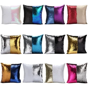 Fashion continental mermaid decorative pillow case DIY case Luxurious two tone sequin pillowcases
Fashion continental mermaid decorative pillow case DIY case Luxurious two tone sequin pillowcases