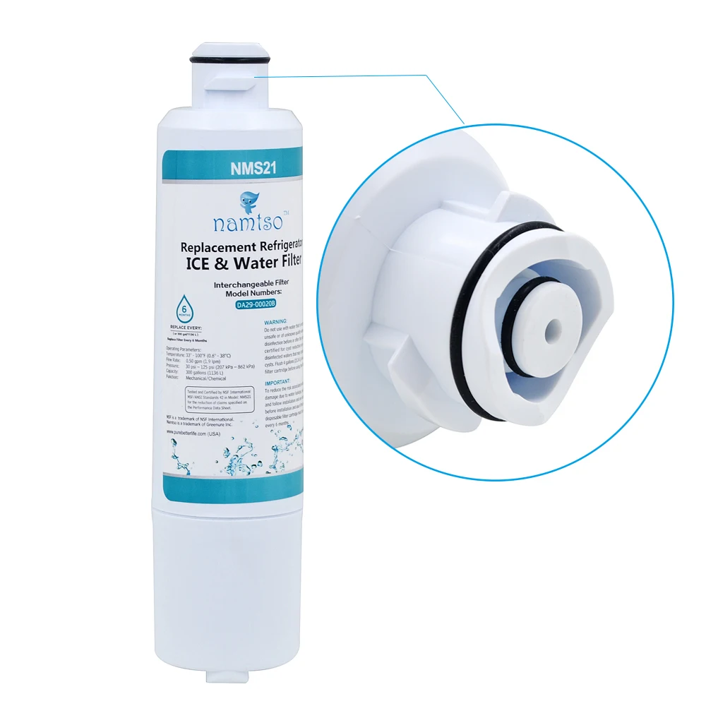 Water Filter Nms21 Namtso Domestic Refrigerators, Ice And Water Compatible With Samsung Da29 - 00020b / Haf - Cin 1 Attachment
Water Filter Nms21 Namtso Domestic Refrigerators, Ice And Water Compatible With Samsung Da29 - 00020b / Haf - Cin 1 Attachment