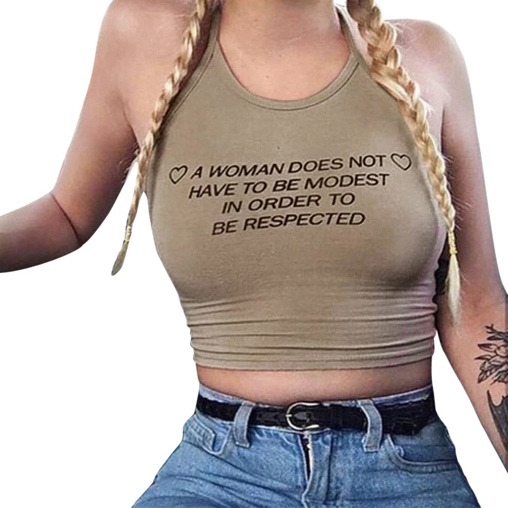 Sexy Halter Crop Top Female Camis Letter Tank Casual Vest Women's Tops Base Shirt Slim Cropped Women's Blouse Wholesale noJA30
Sexy Halter Crop Top Female Camis Letter Tank Casual Vest Women's Tops Base Shirt Slim Cropped Women's Blouse Wholesale noJA30