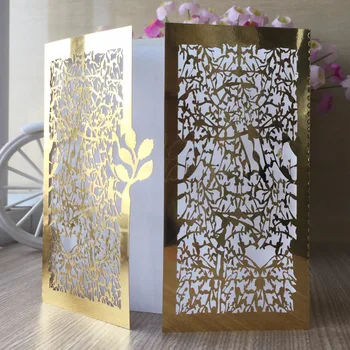 20Pcs/lot Personalise Wedding Party Event Invitation Card Birthday Business invitation card bright gold carving flowers design
20Pcs/lot Personalise Wedding Party Event Invitation Card Birthday Business invitation card bright gold carving flowers design