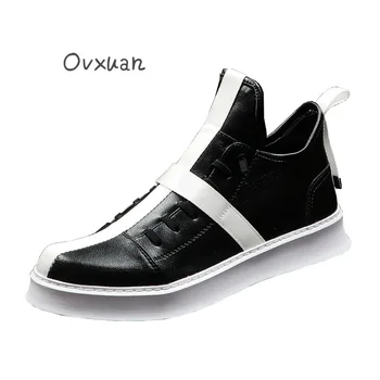 2019 New Fashion High Platform Leisure Shoes Men Cross Stripe Flat Shoes Hip-Hop Sneakers Sport Loafers Thick Bottom Prom Shoes
2019 New Fashion High Platform Leisure Shoes Men Cross Stripe Flat Shoes Hip-Hop Sneakers Sport Loafers Thick Bottom Prom Shoes