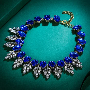 Tuliper Retro Dubai Necklace Austrian Crystal Rhinestone Drop Pendant Necklace Women Party Jewelry Accessories Gifts
Tuliper Retro Dubai Necklace Austrian Crystal Rhinestone Drop Pendant Necklace Women Party Jewelry Accessories Gifts
