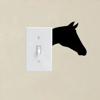 Personality Horse Head Vinyl Switch Decal Wall Sticker Bedroom Room Kids Room Decor 3SS0118
Personality Horse Head Vinyl Switch Decal Wall Sticker Bedroom Room Kids Room Decor 3SS0118