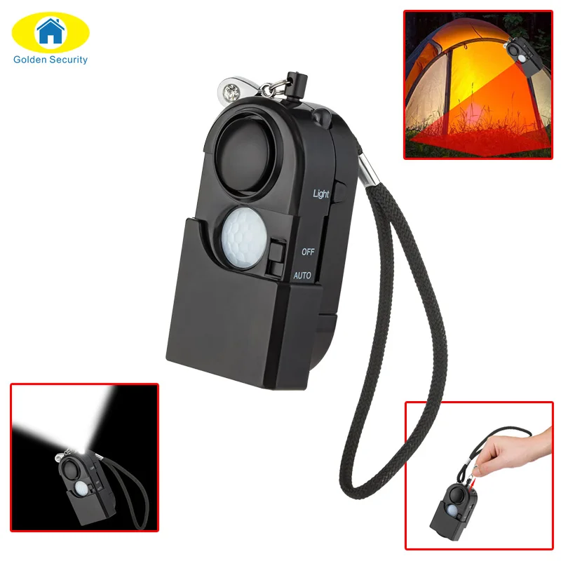 Camping Travel Portable Mini PIR Infrared Motion Sensor Detector Alarm 120dB Wireless Home Security System Anti-theft Flashlight
Camping Travel Portable Mini PIR Infrared Motion Sensor Detector Alarm 120dB Wireless Home Security System Anti-theft Flashlight