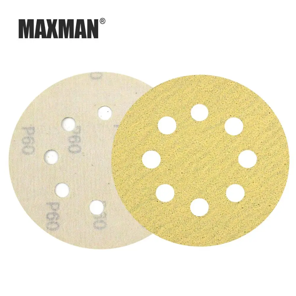 MAXMAN 3pcs 5 Inch 8-Hole Wet/Dry Hook&Loop Flocking Sanding Discs Paint Abrasive Sandpaper,60#-1000#
MAXMAN 3pcs 5 Inch 8-Hole Wet/Dry Hook&Loop Flocking Sanding Discs Paint Abrasive Sandpaper,60#-1000#