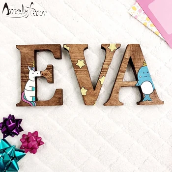 Wooden Letters Unicorn Mermaid Whimsy Animals 3" Name Sign Housewarming Decorations Supplies Personalized Decorations Gift
Wooden Letters Unicorn Mermaid Whimsy Animals 3" Name Sign Housewarming Decorations Supplies Personalized Decorations Gift
