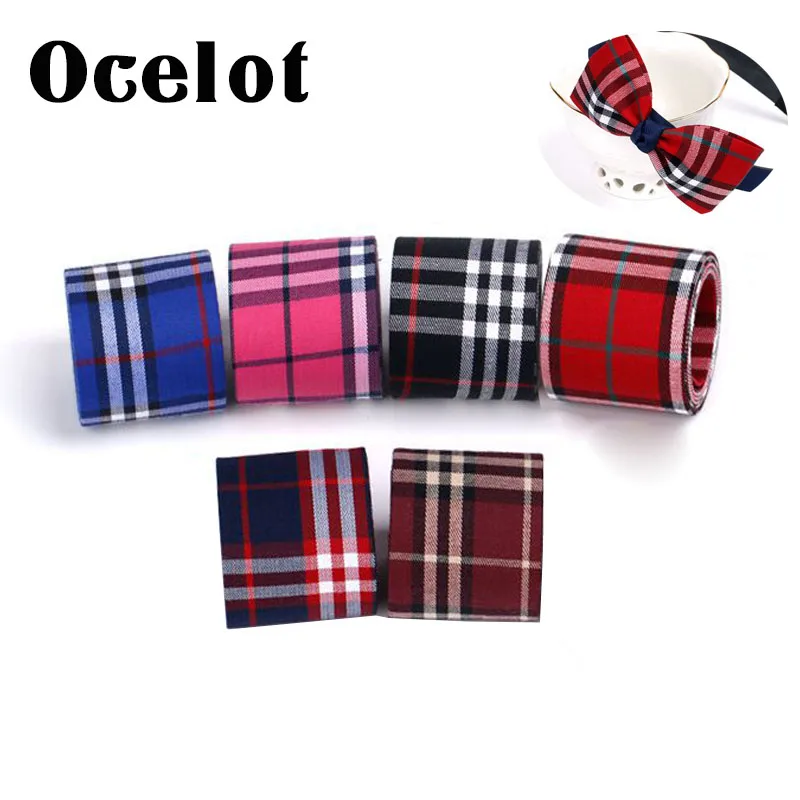 High Quality 5 Yard Check Scottish Plaid Ribbon For Hairbow DIY Bowknot Hair Accessories DIY Handmade Materials
High Quality 5 Yard Check Scottish Plaid Ribbon For Hairbow DIY Bowknot Hair Accessories DIY Handmade Materials