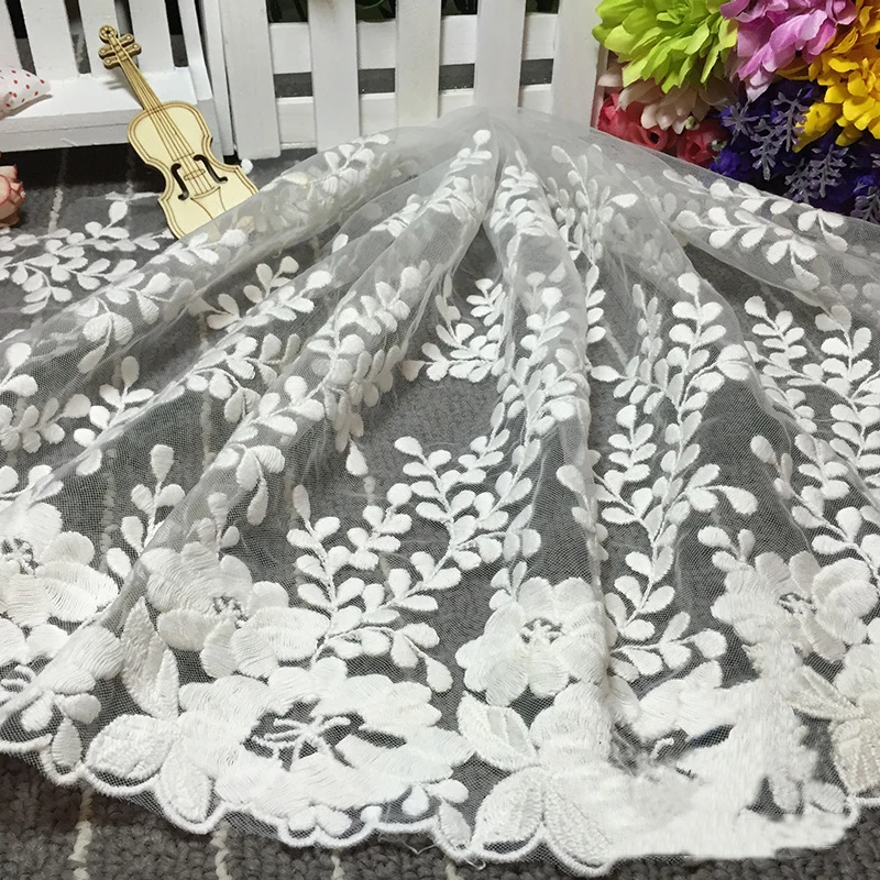 5Yards 35cm Meetee White Black Embroidery Cotton Lace Fabric Clothing Accessory for Children's Wear Skirt Curtain Lace Decor
5Yards 35cm Meetee White Black Embroidery Cotton Lace Fabric Clothing Accessory for Children's Wear Skirt Curtain Lace Decor