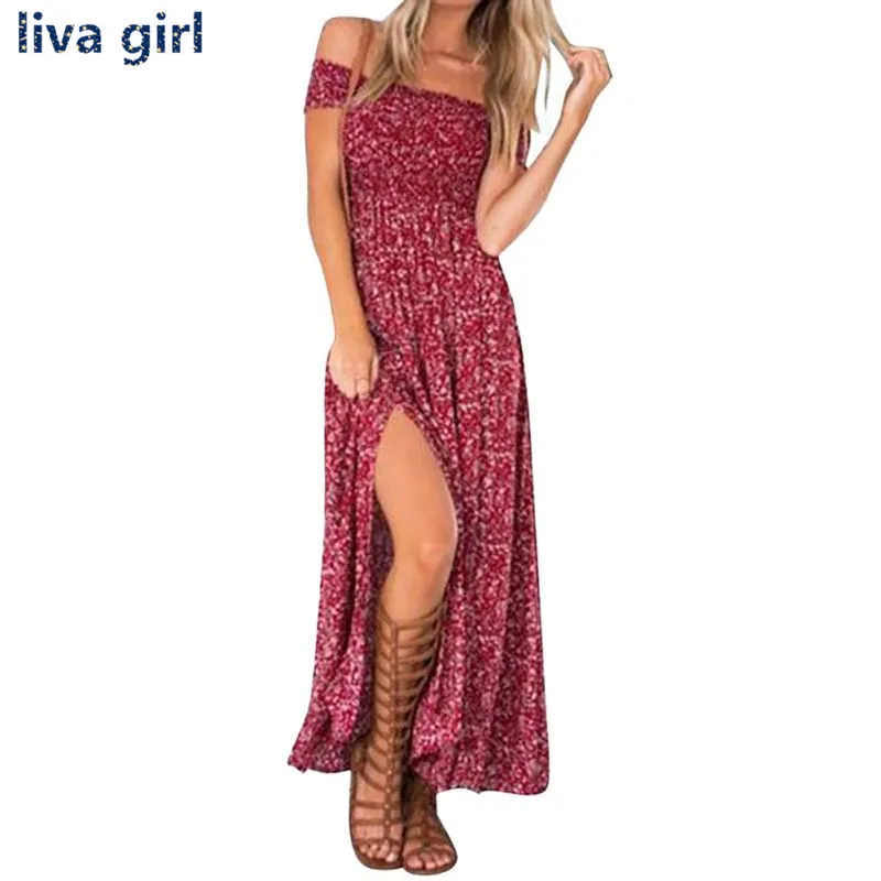 Women Summer Vintage Floral Print Off Shoulder Casual Sundress Vestidos Two Split Tube Long Party Maxi Dress Plu Size XXL
Women Summer Vintage Floral Print Off Shoulder Casual Sundress Vestidos Two Split Tube Long Party Maxi Dress Plu Size XXL