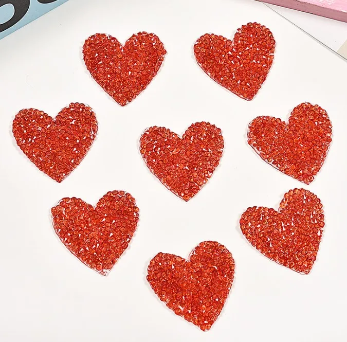 5Pcs Crystal Rhinestone Red Hearts Patches for Clothing Iron on Clothes Appliques Badge Diamond Hot Glue Sticker Accessories
5Pcs Crystal Rhinestone Red Hearts Patches for Clothing Iron on Clothes Appliques Badge Diamond Hot Glue Sticker Accessories