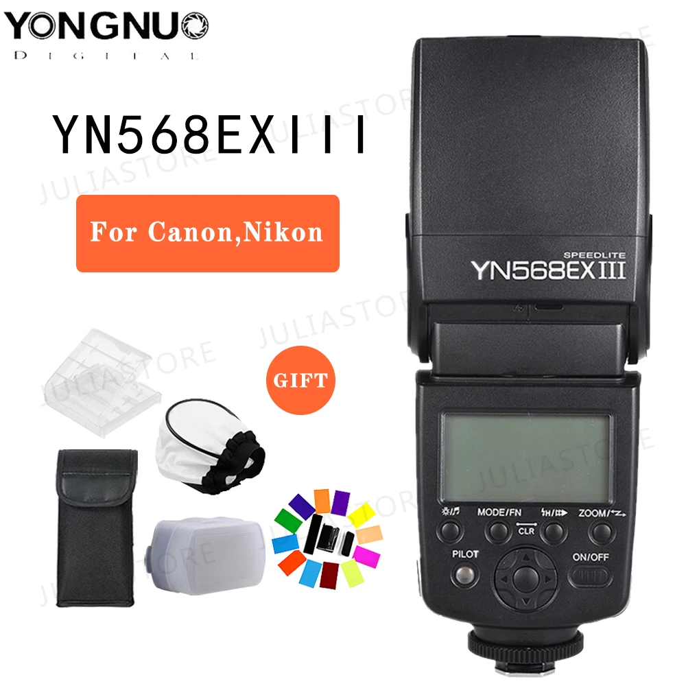 YONGNUO YN568EX III Wireless TTL HSS Flash Speedlite for Canon 1100d 650d 600d 700d for Nikon D800 D750 D7100 D5200 D3100
YONGNUO YN568EX III Wireless TTL HSS Flash Speedlite for Canon 1100d 650d 600d 700d for Nikon D800 D750 D7100 D5200 D3100