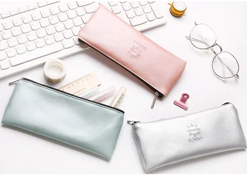 Simple pu leather pencil bag Stationery Storage Organizer case for kids Stationery office school supplies Escolar Papelaria
Simple pu leather pencil bag Stationery Storage Organizer case for kids Stationery office school supplies Escolar Papelaria