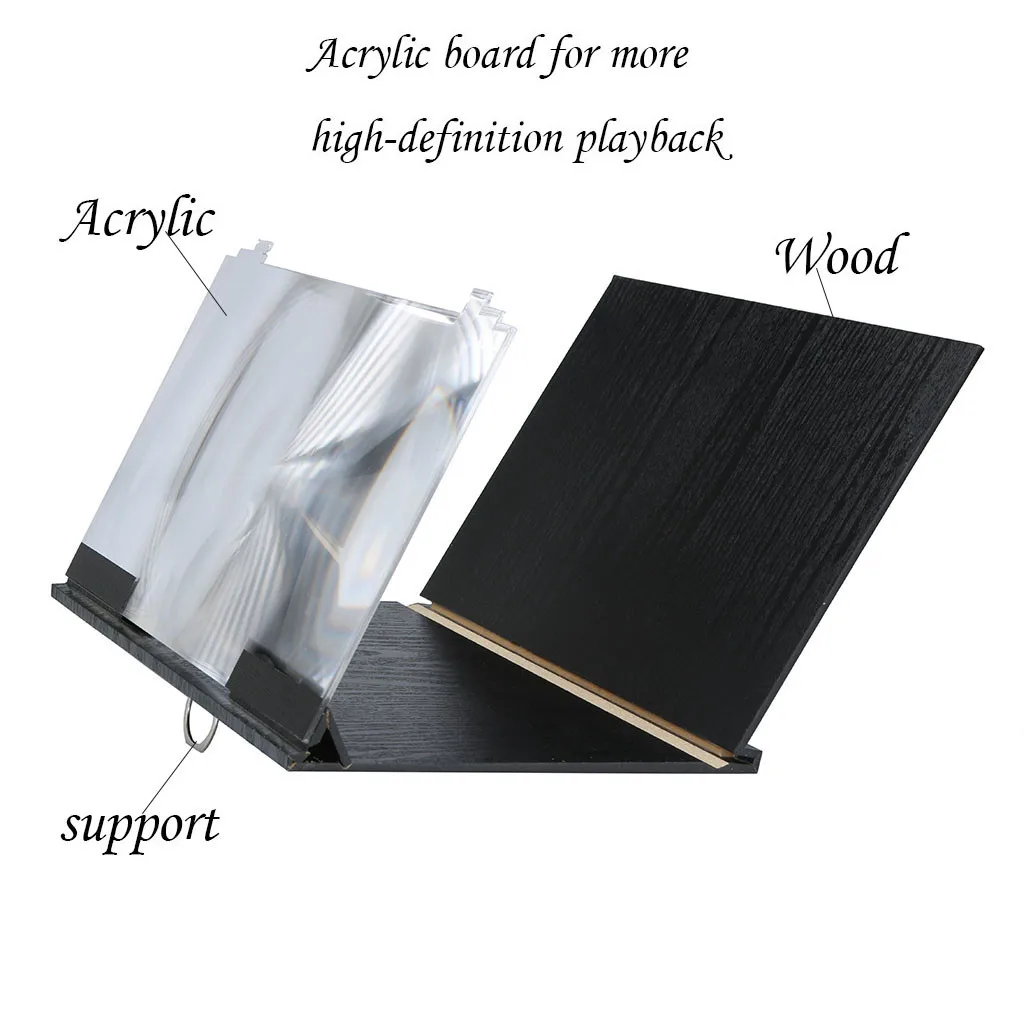 3D mobile phone screen magnifying glass stereo enlargement 12-inch desktop wood bracket picture clear dynamic more powerful
3D mobile phone screen magnifying glass stereo enlargement 12-inch desktop wood bracket picture clear dynamic more powerful