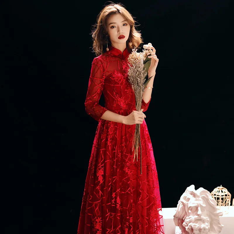 High Neck Evening Dress Embroidery Snow Print Half Sleeves Formal Party Dresses Lace Illusion Floor-length Long Prom Gowns E321
High Neck Evening Dress Embroidery Snow Print Half Sleeves Formal Party Dresses Lace Illusion Floor-length Long Prom Gowns E321