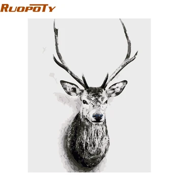 RUOPOTY diy frame DIY Painting By Numbers Deer Animals Nordic Style Wall Art Canvas Painting Hand Painted Unique Gift 40x50
RUOPOTY diy frame DIY Painting By Numbers Deer Animals Nordic Style Wall Art Canvas Painting Hand Painted Unique Gift 40x50