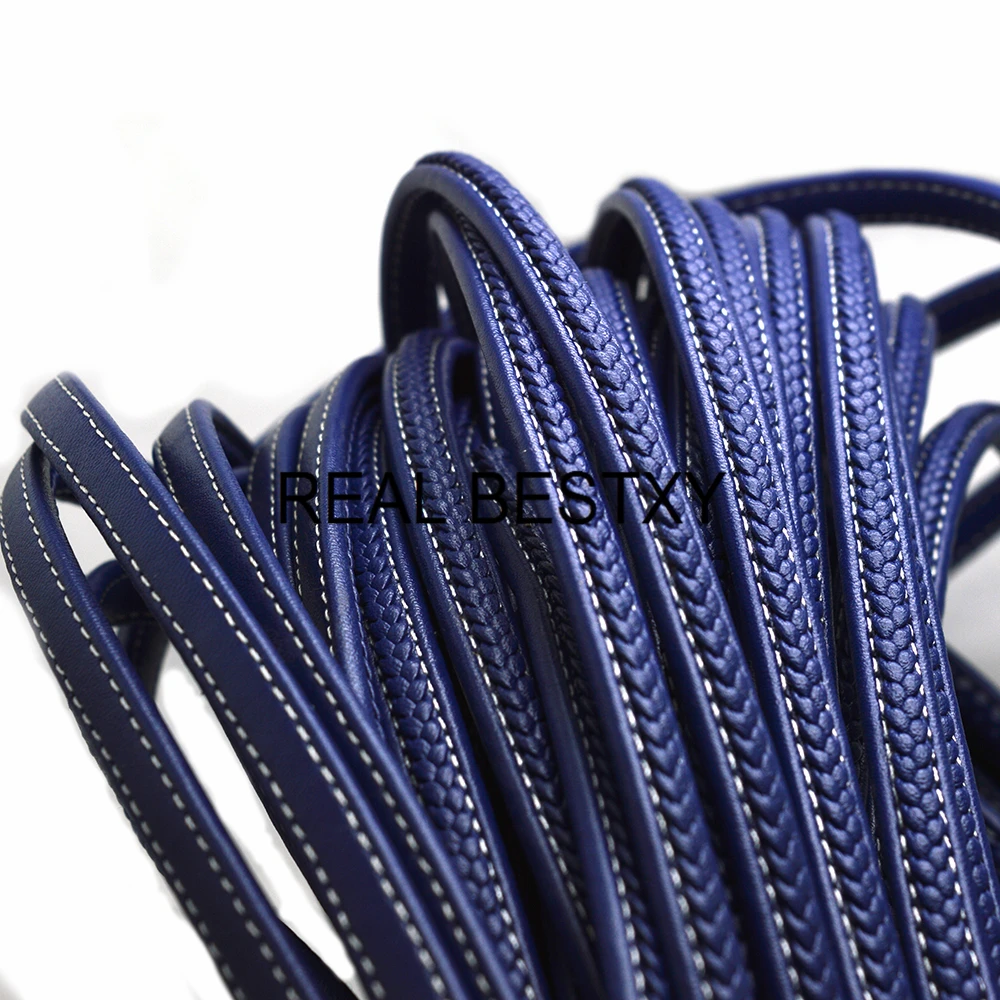 REAL BESTXY 1m/lot 8*5mm blue leather cords for bracelets making DIY jewelry leather strands banlge making material diy
REAL BESTXY 1m/lot 8*5mm blue leather cords for bracelets making DIY jewelry leather strands banlge making material diy