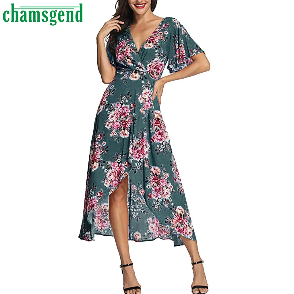 Chamsgend Women Long Dresses Bohemia V-neck Three Quarter Sleeve Floral Print Ethnic Summer Beach Female Stylish Style Dress #30
Chamsgend Women Long Dresses Bohemia V-neck Three Quarter Sleeve Floral Print Ethnic Summer Beach Female Stylish Style Dress #30
